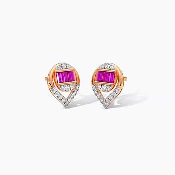 Pink Perfect Gemstone Stud Earrings