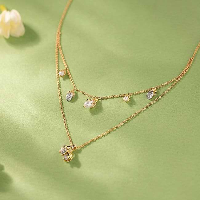 Layered necklace online cheap
