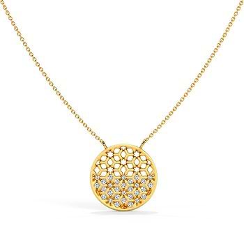 Honey Comb Diamond Necklace