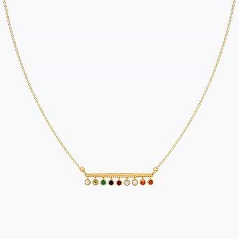 Linear Lumina Navratna Necklace