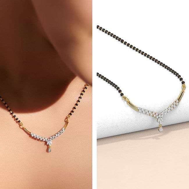 Shop Tanya Diamond Mangalsutra Online CaratLane US
