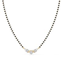 Black diamond mangalsutra chain discount