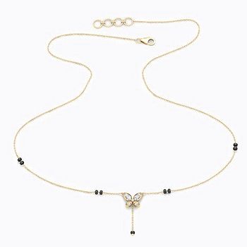 Vyoma Butterfly Diamond Mangalsutra