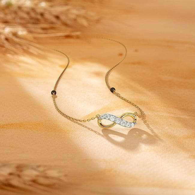 Shop Adara Diamond Mangalsutra Online CaratLane US