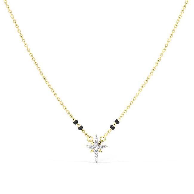 Black diamond mangalsutra chain outlet