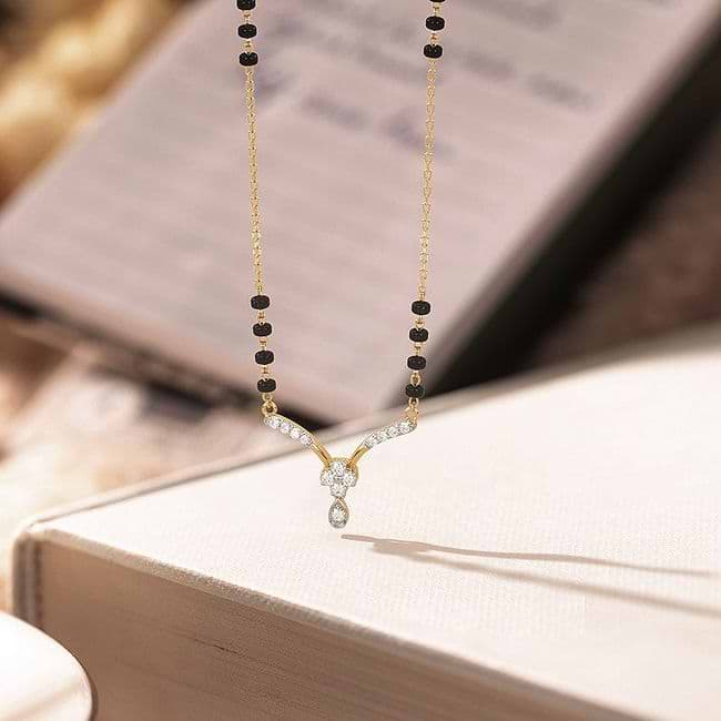 Pc chandra jewellers diamond mangalsutra hot sale