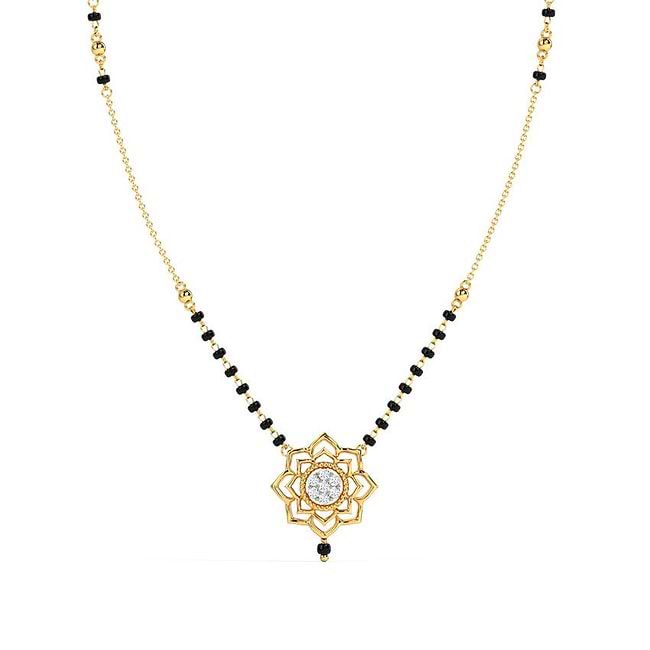 Shop Tarana Diamond Mangalsutra Online CaratLane US