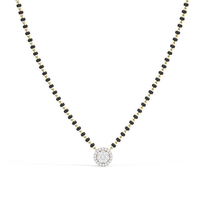 Black diamond mangalsutra sale
