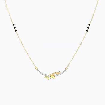 Titli Butterfly Diamond Mangalsutra