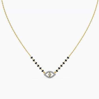 Nessa Evil Eye Diamond Mangalsutra