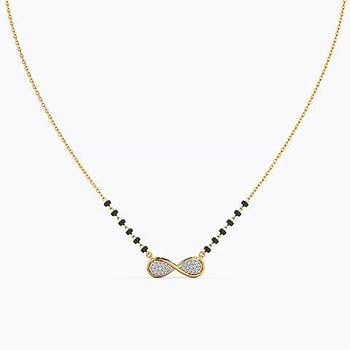 Heba Infinity Diamond Mangalsutra