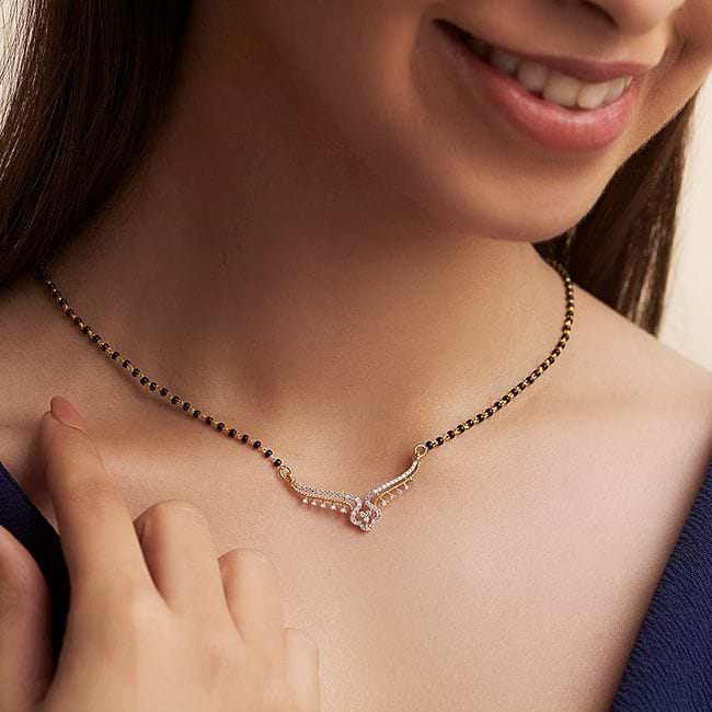 Latest diamond mangalsutra designs hotsell