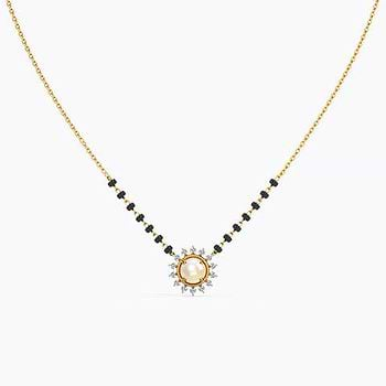 Risa Gemstone Diamond Mangalsutra 