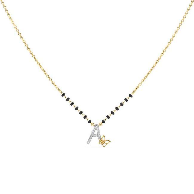 Alphabet mangalsutra sales