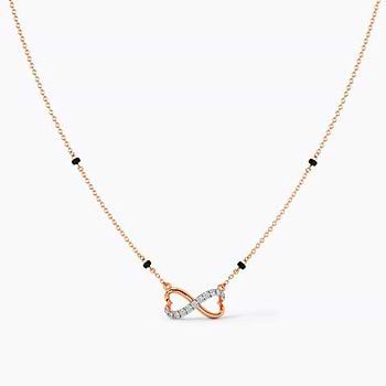Beloved Infinity Heart Diamond Mangalsutra 