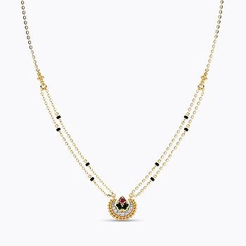 Chandra Diamond Gemstone Mangalsutra