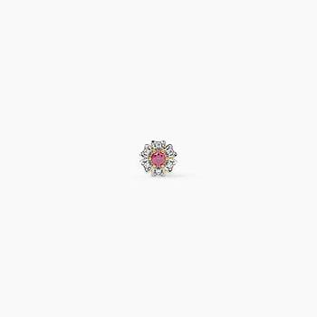 Floral Bliss Gemstone Nose Pin