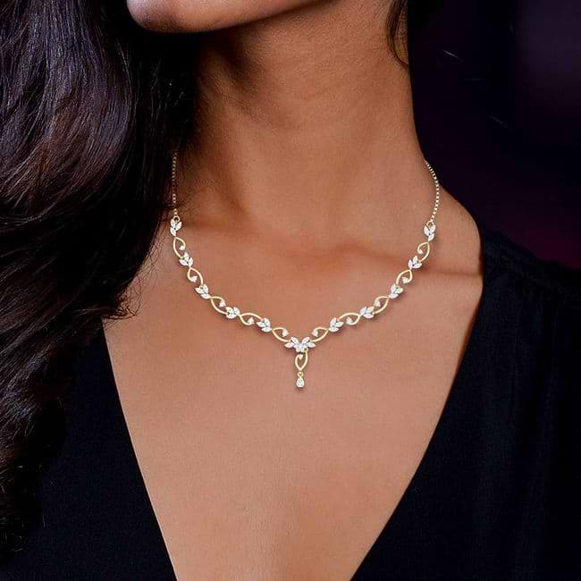 Cheap diamond necklace womens online