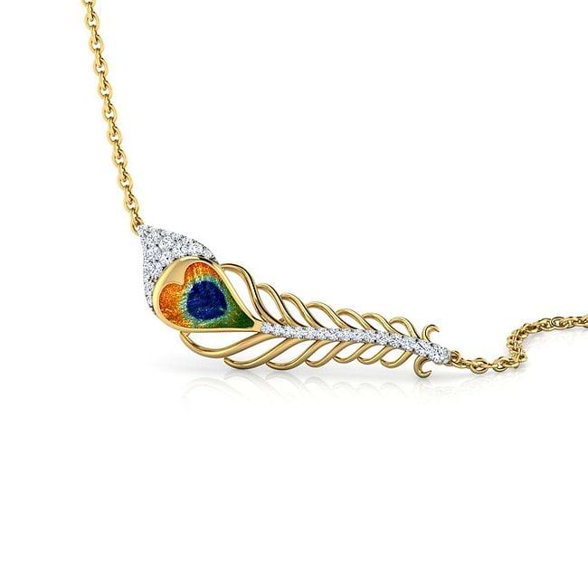 Peacock feather pendant deals