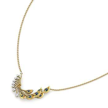 Royalty Peacock Diamond Necklace