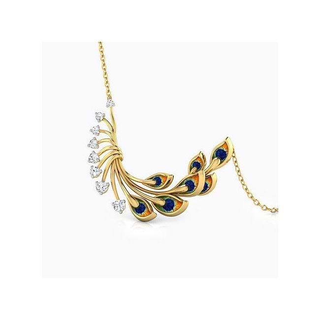 Peacock necklace top