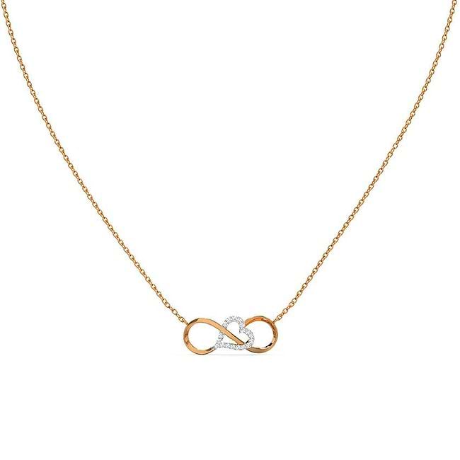 Shop Boundless Love Infinity Diamond Necklace Online - CaratLane US