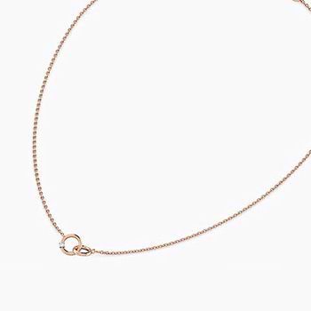Interlinked Loops Diamond Necklace