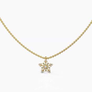 Sparkling Star Diamond Necklace