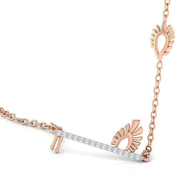 Shop Krishna Flute Diamond Necklace Online CaratLane US