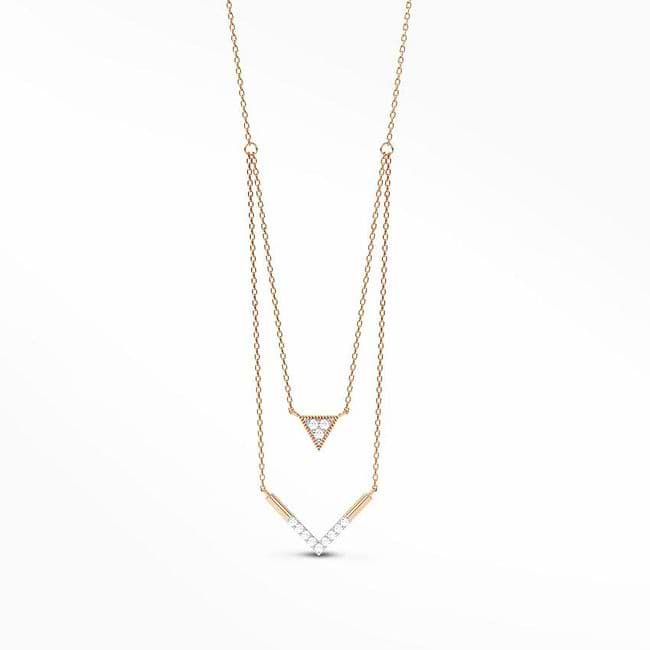 Multi layer diamond necklace store