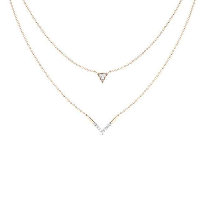 Mini Bezel Diamond Necklace - Zoe Lev Jewelry