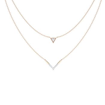 Victory Multi Layer Diamond Necklace