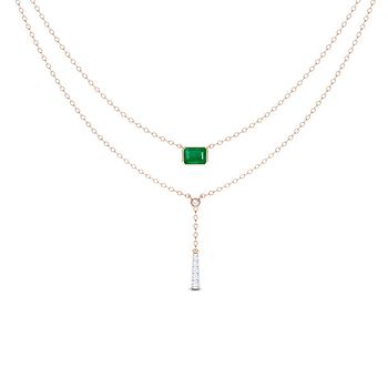 Octa Tassel Multi Layer Gemstone Necklace