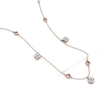 Floret Fine Line Diamond Necklace