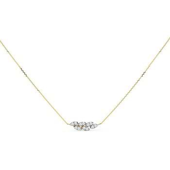 Petals Cluster Diamond Necklace For Women