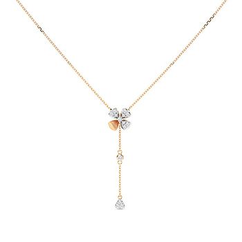 Floral Lariat Diamond Necklace