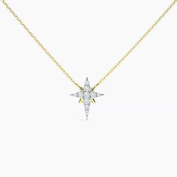 Northern Diamond Star Necklace For Women