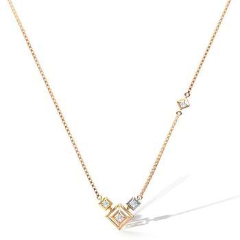 Erin Square Diamond Necklace