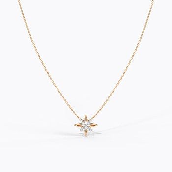 Glittering Star Diamond Necklace