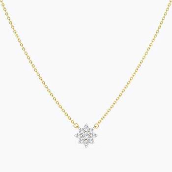 Allure Cluster Diamond Necklace