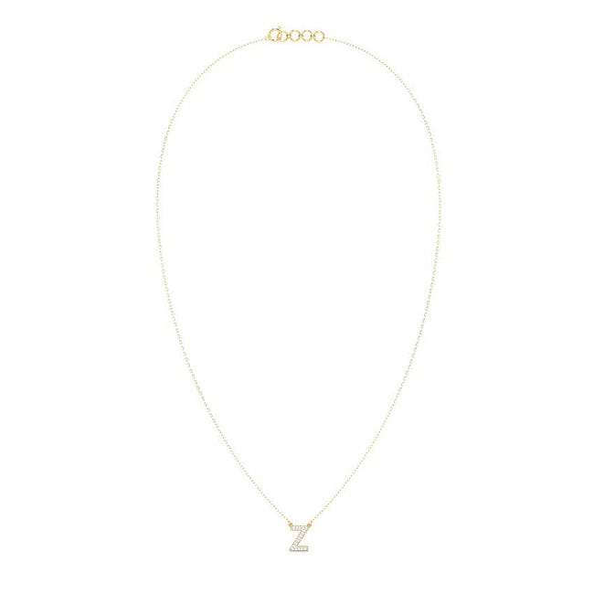 Shop Dazzle Alphabet Z Diamond Necklace Online - CaratLane US