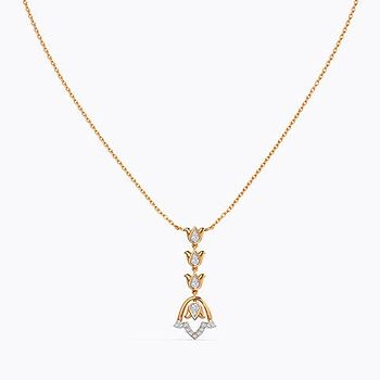 Aurena Tulip Diamond Necklace