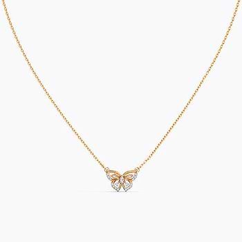 Fluttering Papillon Diamond Necklace