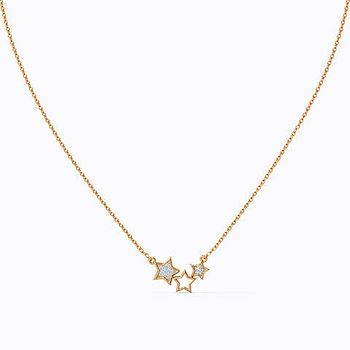 Kylie Glinting Stars Diamond Necklace