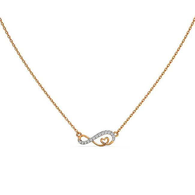 Infinity diamond pendant best sale