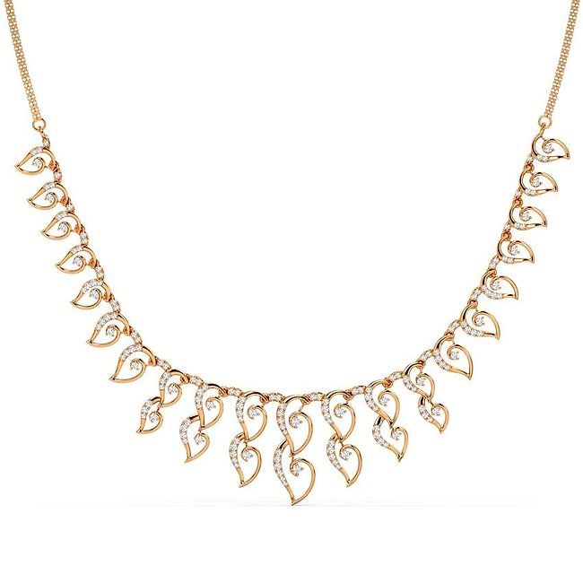 Caratlane diamond necklace clearance