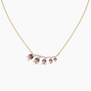 Veronica Tulip Diamond Necklace