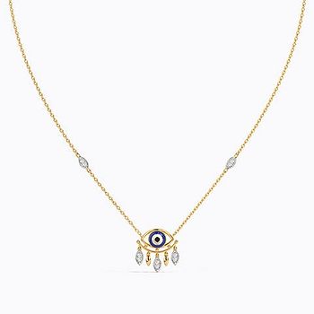 Divine Evil Eye Diamond Necklace