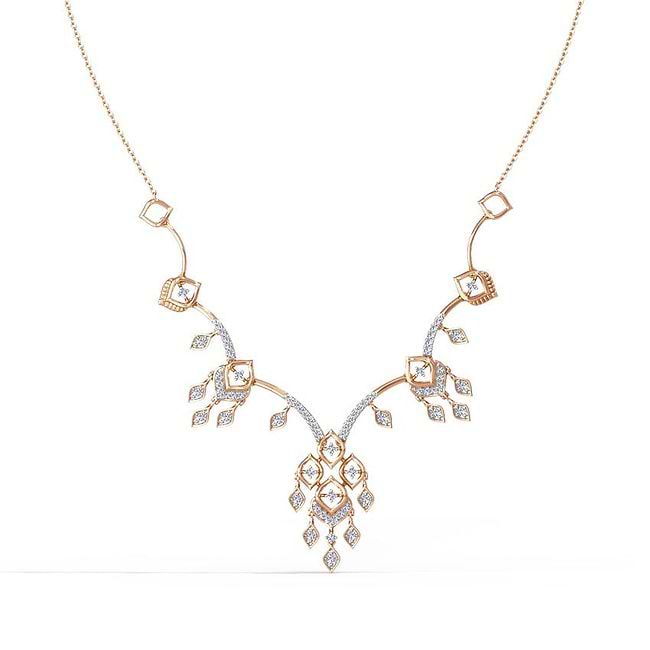 Diamond necklaces india sale