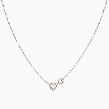 Twin Flames Diamond Necklace